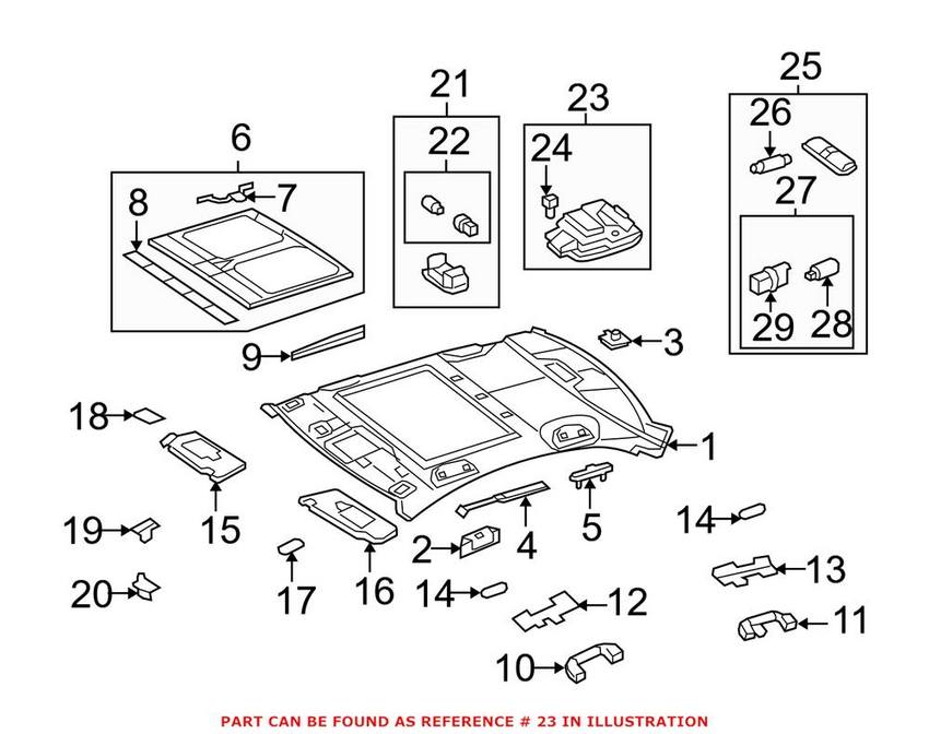 Mercedes Reading Light 20490020048N96